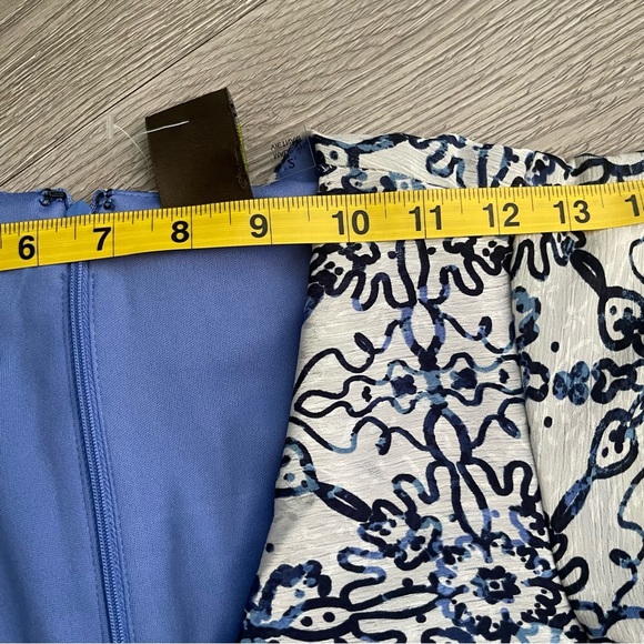 Taylor Blue Jacquard Dress size 2 - Picture 10 of 13